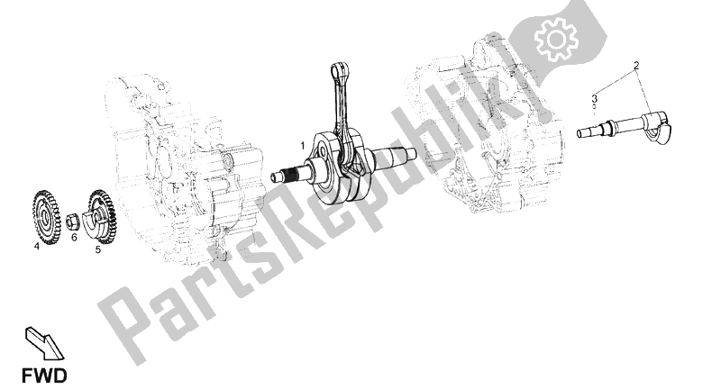 Tutte le parti per il Albero Di Trasmissione del Derbi Cafe 125 E3 2008