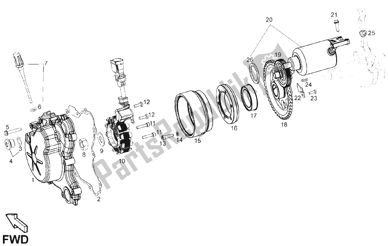 All parts for the Cdi Magneto Assy of the Derbi Senda 125 SM DRD Motard 2013