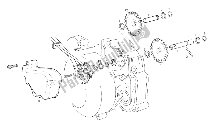 Toutes les pièces pour le La Pompe à Huile du Derbi Senda 50 R DRD Racing E2 2 VER 2005