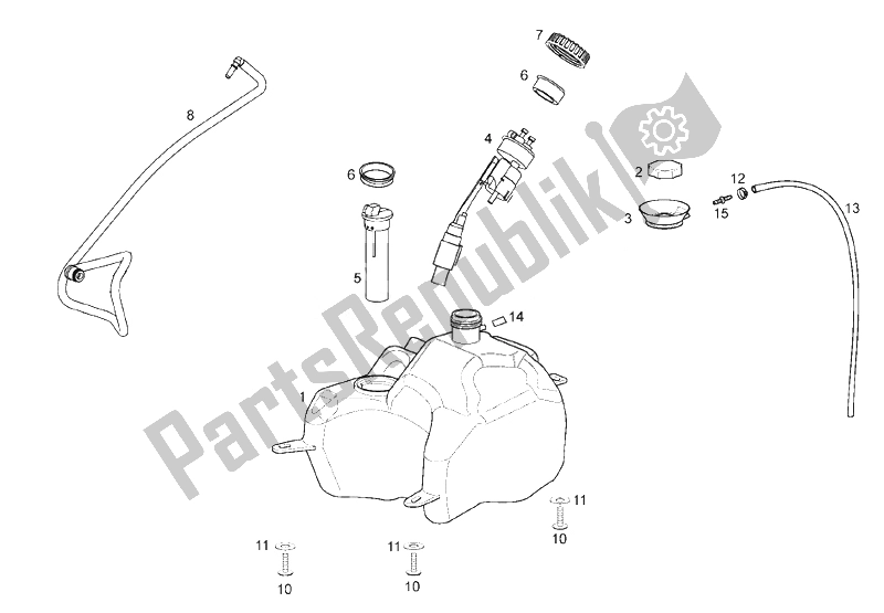Toutes les pièces pour le Réservoir D'essence du Derbi Rambla 300 E3 2010