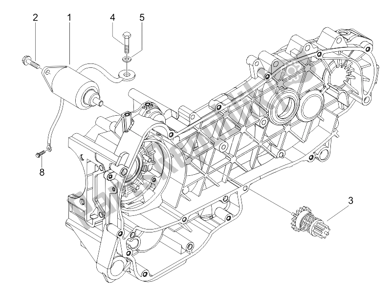 Tutte le parti per il Stater - Avviamento Elettrico del Derbi Sonar 125 4T 2009