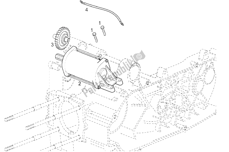 Todas las partes para Motor De Arranque (2) de Derbi Rambla 125 CC 250 E3 2 VER 2008