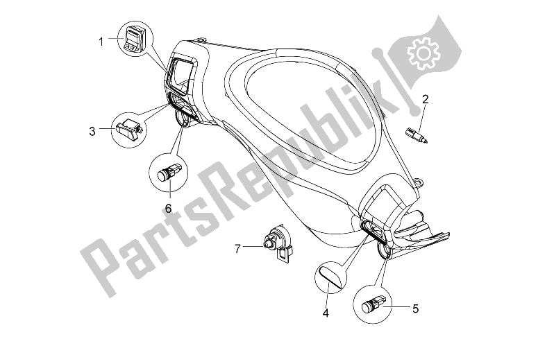 All parts for the Controls of the Derbi Variant Sport 125 4T E3 2012