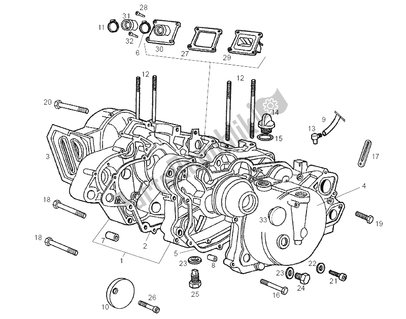 All parts for the Carters of the Derbi GPR 50 Nude E2 2A Edicion 2004