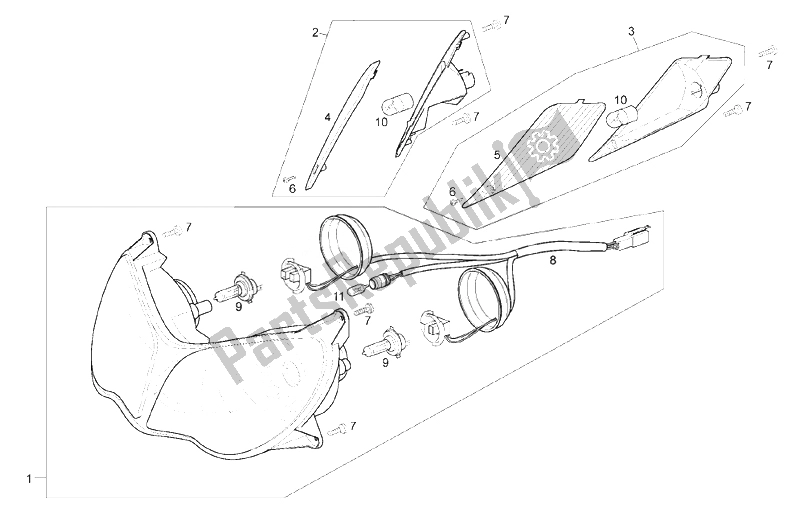 Todas las partes para Luces Delanteras de Derbi Rambla 125 CC 250 E3 2 VER 2008