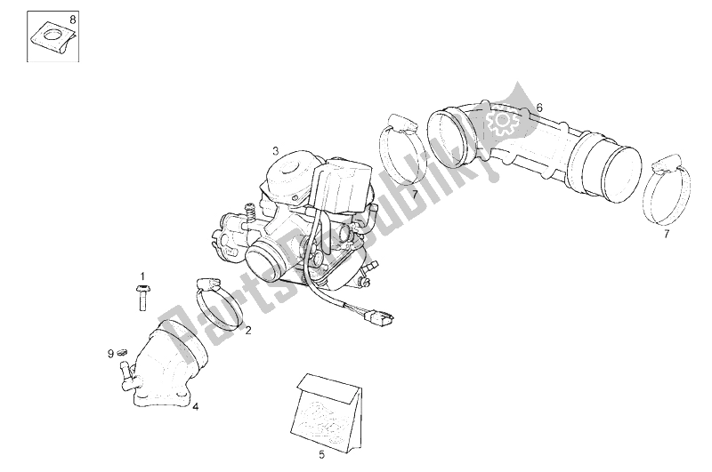 All parts for the Carburettor of the Derbi Rambla 125 CC 250 E3 2007