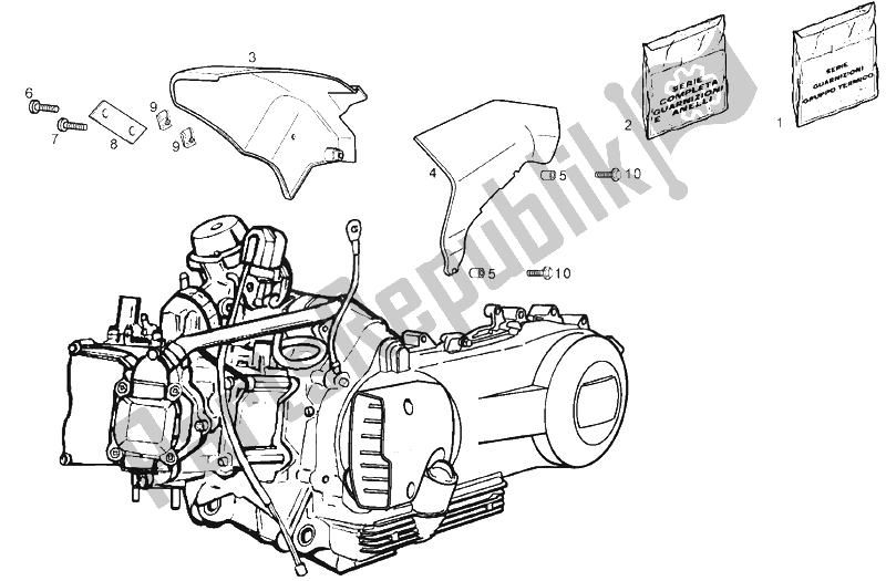 All parts for the Crankcase Covers of the Derbi GP1 LOW Seat 125 CC E3 2 VER 2007