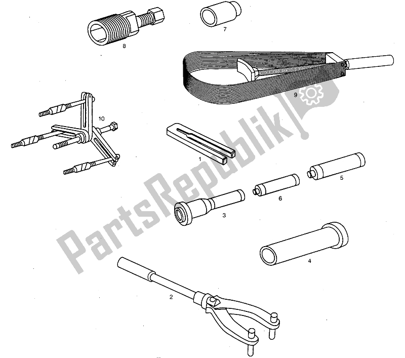 All parts for the Accessories (2) of the Derbi Variant Start Sport 50 1999