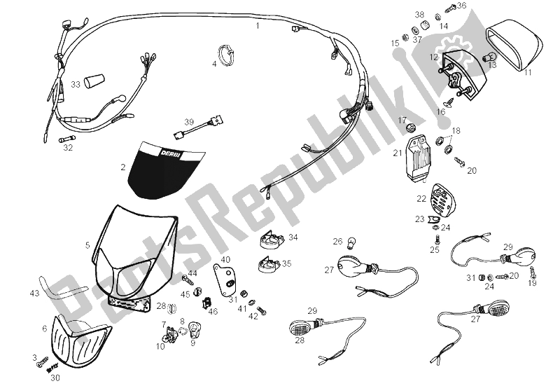 All parts for the Electrical System of the Derbi Senda 50 SM X Trem E2 2004