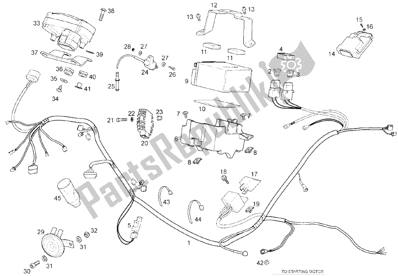 Toutes les pièces pour le Système électrique du Derbi Senda 125 R SM DRD Racing 4T E3 2 VER 2009