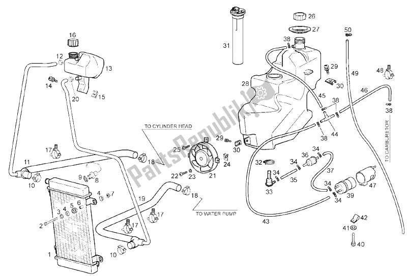 Toutes les pièces pour le Réservoir du Derbi GP1 LOW Seat 125 CC E3 2 VER 2007