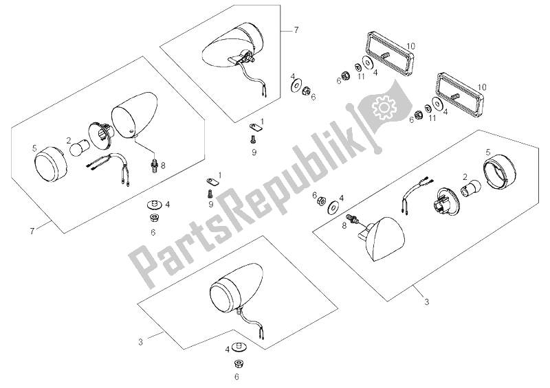 All parts for the Flasher Unit of the Derbi DXR 200 CC 2004