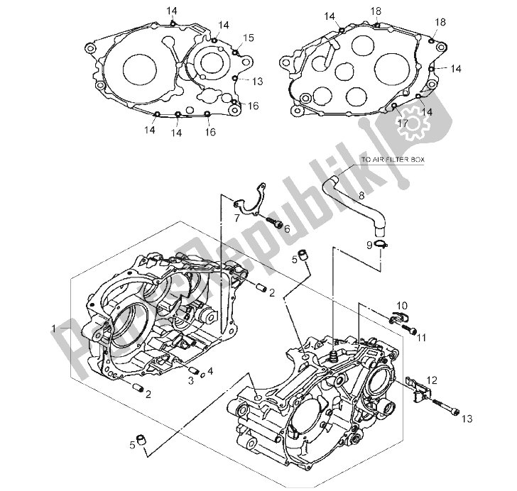 All parts for the Carters of the Derbi Mulhacen 659 E2 E3 2006