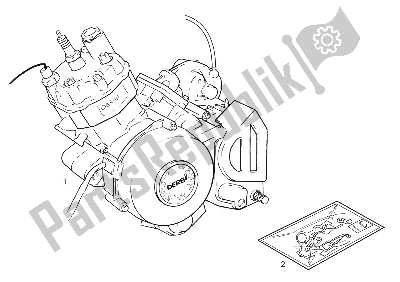 Toutes les pièces pour le Moteur du Derbi Senda 50 SM X Trem 2A Edicion 2003