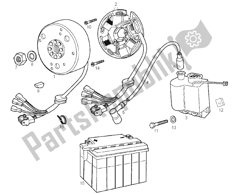 Todas las partes para Cdi Magneto Assy de Derbi Senda 50 R X Trem E2 2004