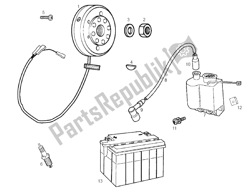 Todas as partes de Cdi Magneto Assy do Derbi Senda 50 HYP DRD EVO E2 2008