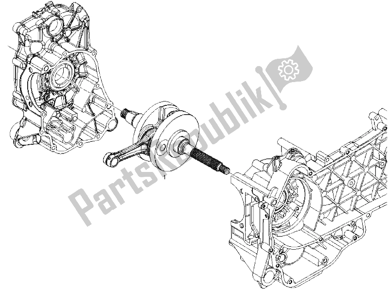 Toutes les pièces pour le Arbre De Transmission du Derbi GP1 LOW Seat 250 CC E3 2 VER 2007