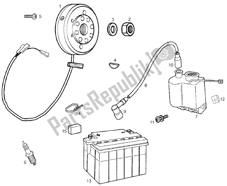 Todas las partes para Cdi Magneto Assy de Derbi Senda 50 SM X Trem E2 3 VER 2008