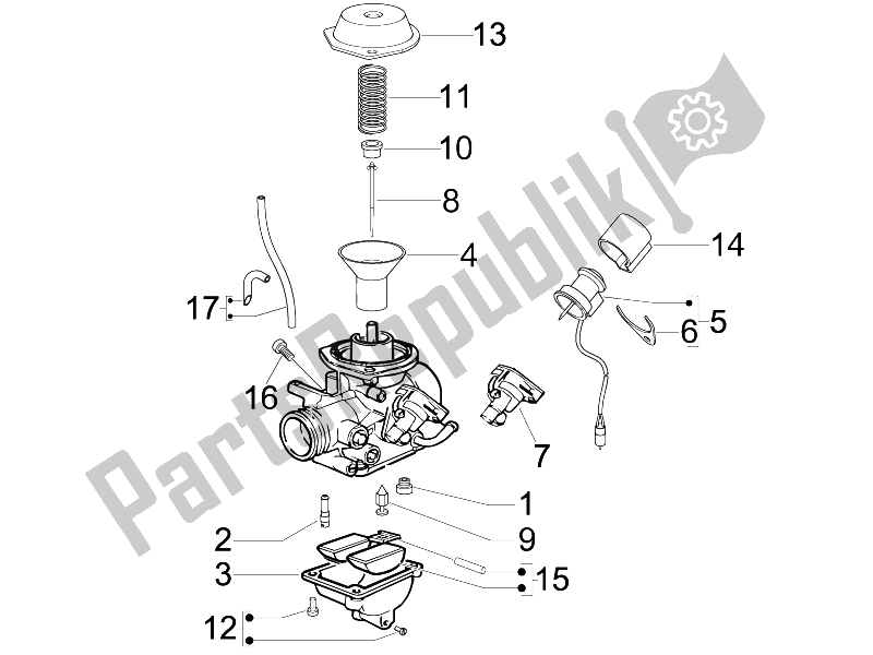 Todas las partes para Componentes Del Carburador de Derbi Sonar 150 4T 2009