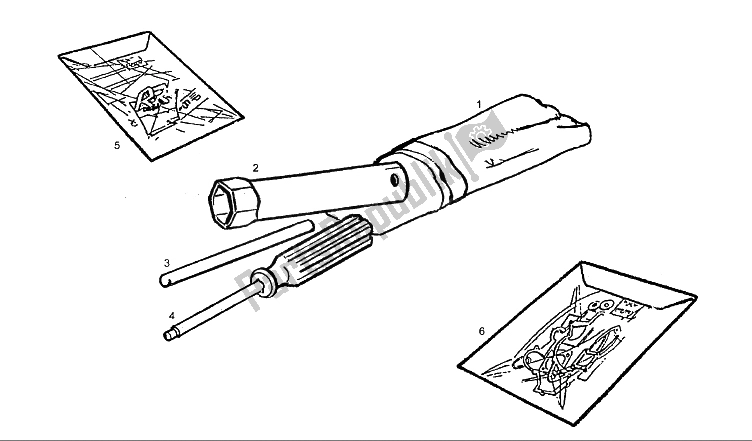 All parts for the Accessories of the Derbi GPR 50 R Export 1997