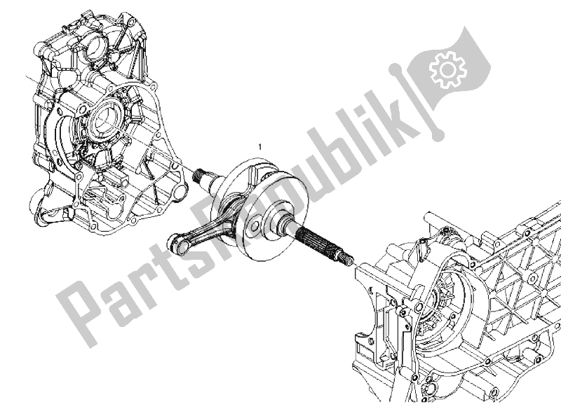 Todas las partes para Eje De Accionamiento (2) de Derbi Boulevard 125 CC 4T E3 2008