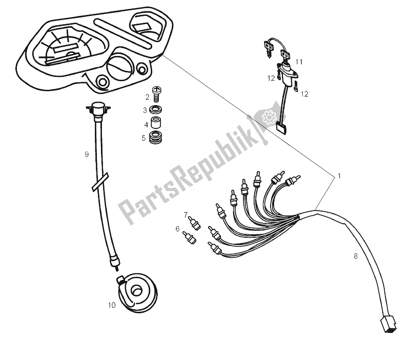 Todas las partes para Instrumentos de Derbi Senda 50 SM DRD 2A Edicion 2003