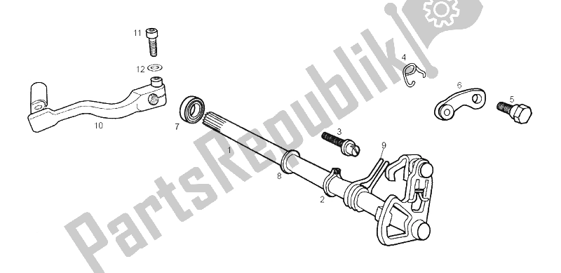 Toutes les pièces pour le Sélecteur du Derbi Senda 50 R X Trem E2 2004