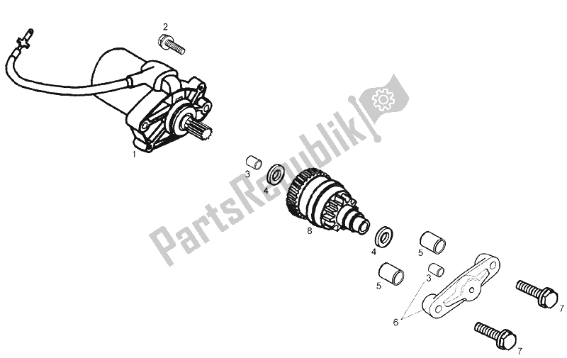 Toutes les pièces pour le Démarreur du Derbi Senda 50 R DRD PRO E2 2 VER 2005