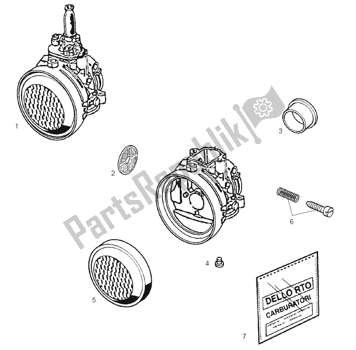 Toutes les pièces pour le Carburateur du Derbi Variant Revolution E1 50 2003