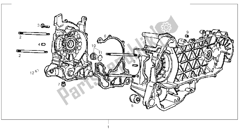 All parts for the Carters of the Derbi GP1 250 CC E2 3 VER 2006