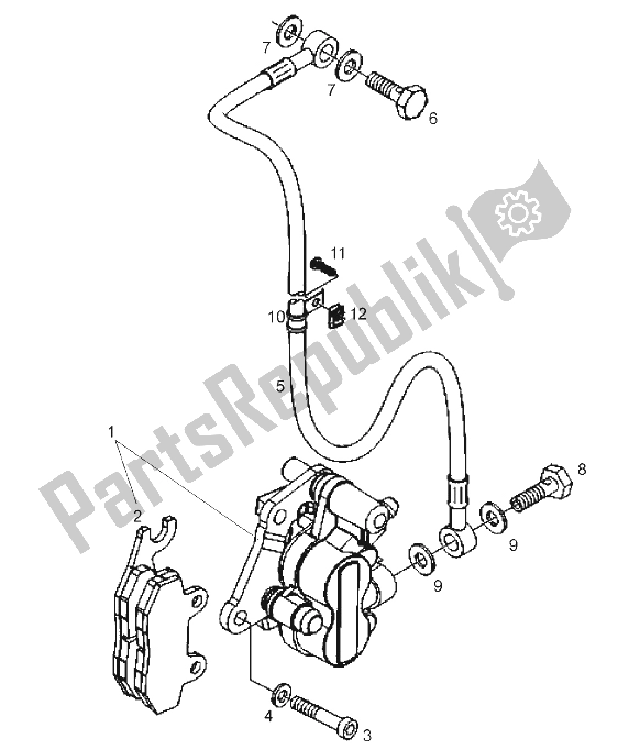 Toutes les pièces pour le Frein Avant du Derbi Boulevard 50 CC 4T E2 25 KMH 2009