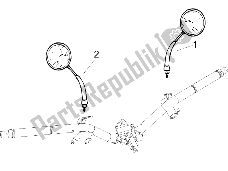 All parts for the Driving Mirror/s of the Derbi Sonar 125 4T 2009