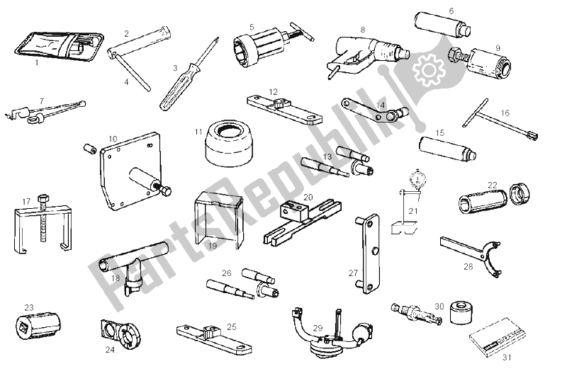 Tutte le parti per il Accessori del Derbi Atlantis Bullet E2 3A ED 50 2005