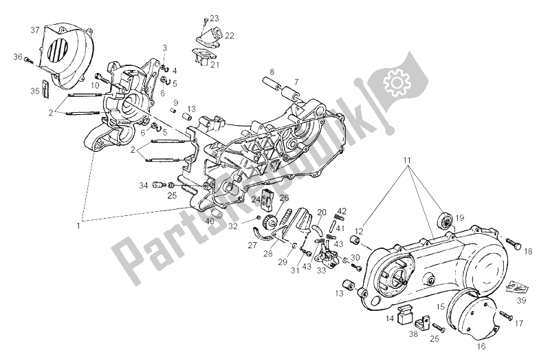 Todas las partes para Bomba De Aceite de Derbi Atlantis 50 CC 2T E2 2007