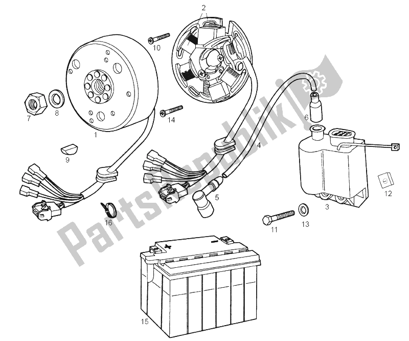 Wszystkie części do Cdi Magneto Assy Derbi Senda 50 R X Trem 2A Edicion 2003