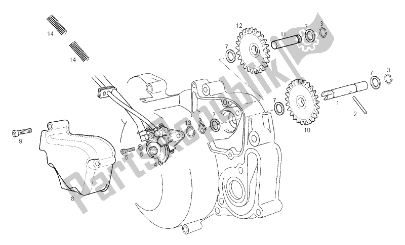 All parts for the Oil Pump of the Derbi Senda 50 SM DRD Racing LTD Edition E2 2006