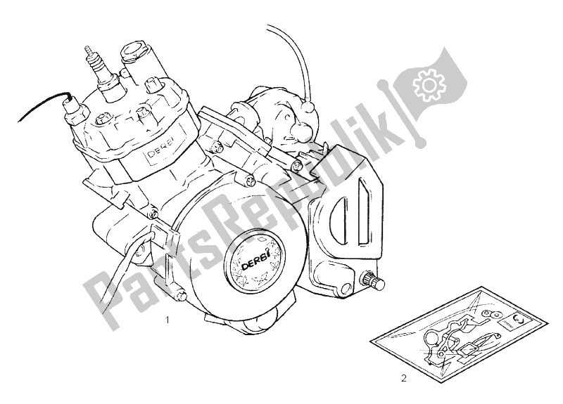 Toutes les pièces pour le Moteur du Derbi Senda 50 R Racer E1 2003