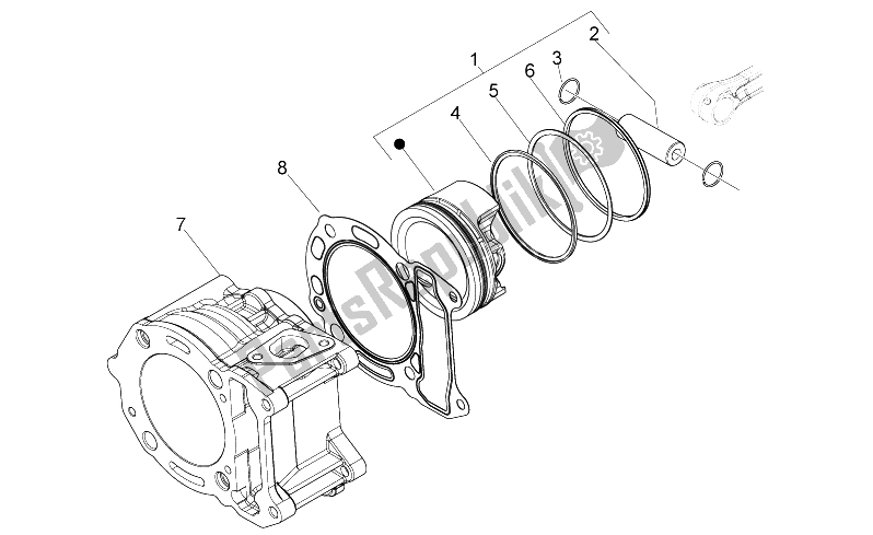 All parts for the Cylinder of the Derbi Variant Sport 125 4T E3 2012