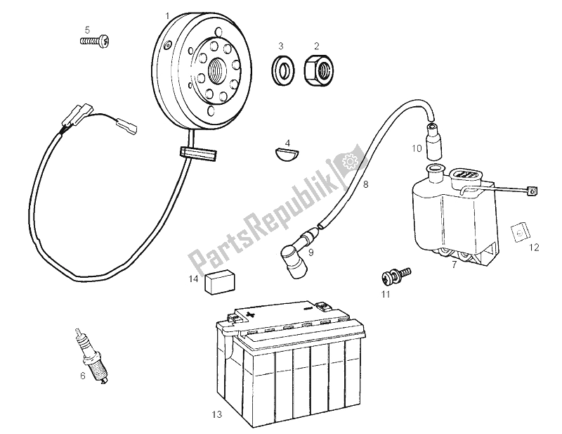 Todas las partes para Cdi Magneto Assy de Derbi Senda 50 SM DRD Racing E2 2 VER 2005