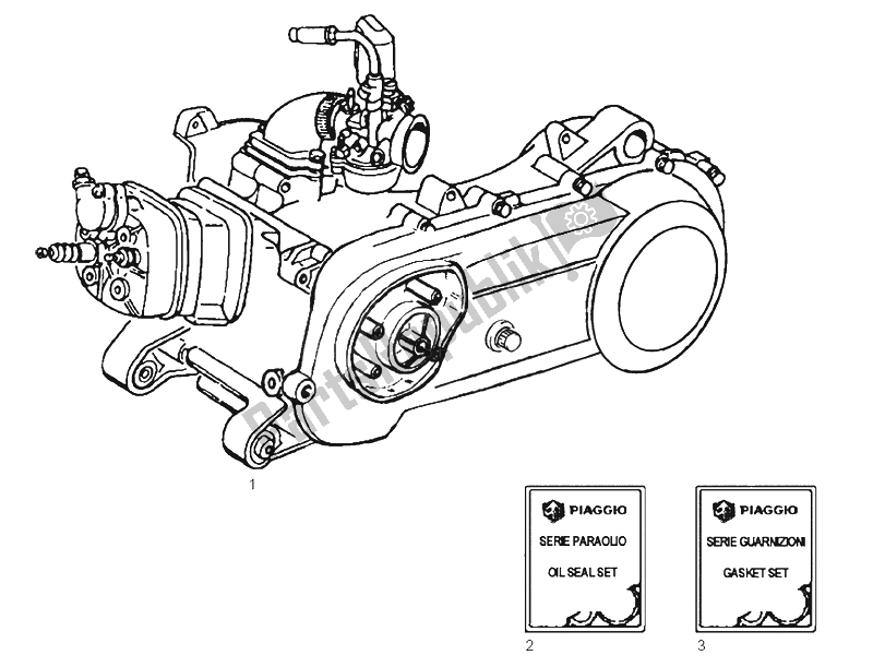 Todas las partes para Motor de Derbi GP1 50 CC E2 2003