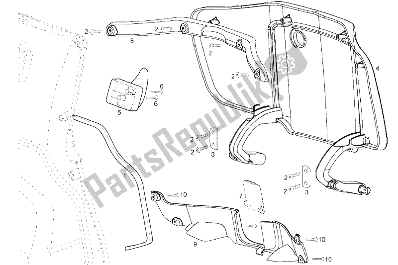 Toutes les pièces pour le Cadre (2) du Derbi Rambla 125 CC 250 E3 2007