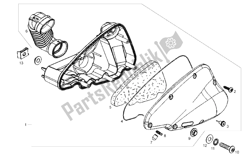 Toutes les pièces pour le Filtre à Air du Derbi Boulevard 125 CC 4T E3 2008