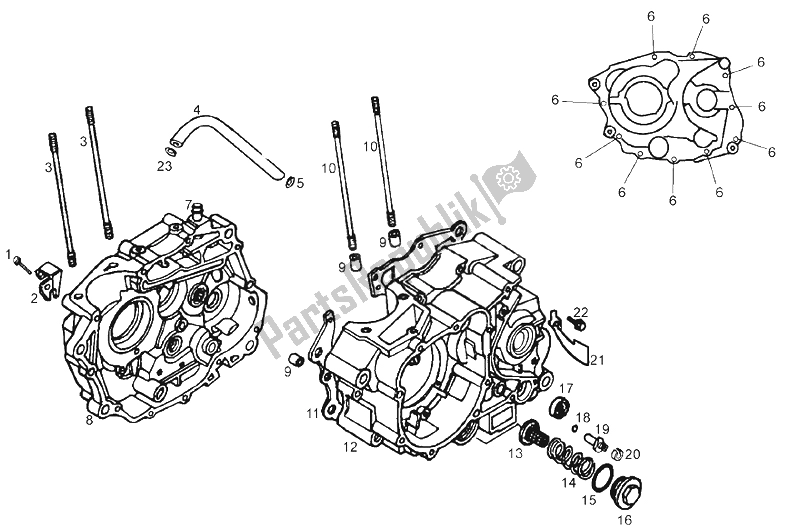 All parts for the Carters of the Derbi Cross City 125 4T E3 2007