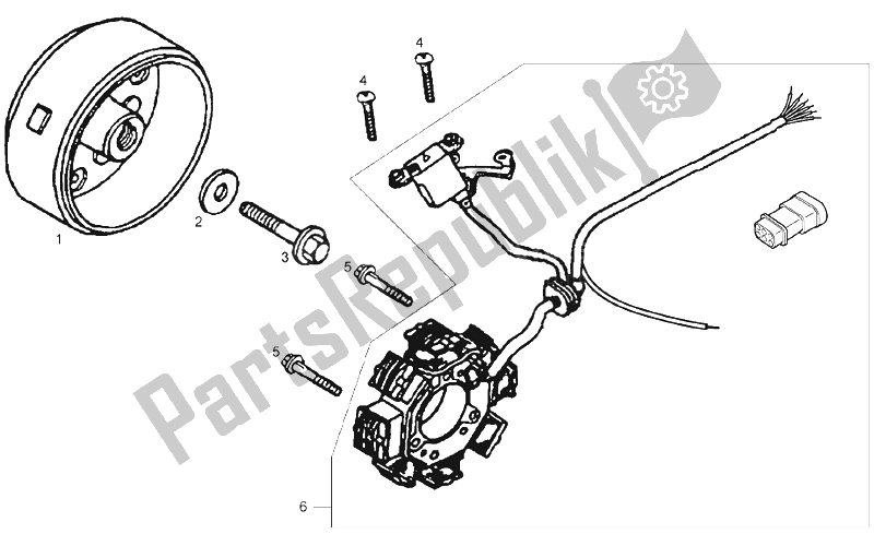 Wszystkie części do Cdi Magneto Assy Derbi Senda 125 SM 4T Baja E2 2006