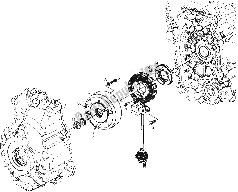 Todas las partes para Cdi Magneto Assy de Derbi GP1 LOW Seat 250 CC E3 2 VER 2007