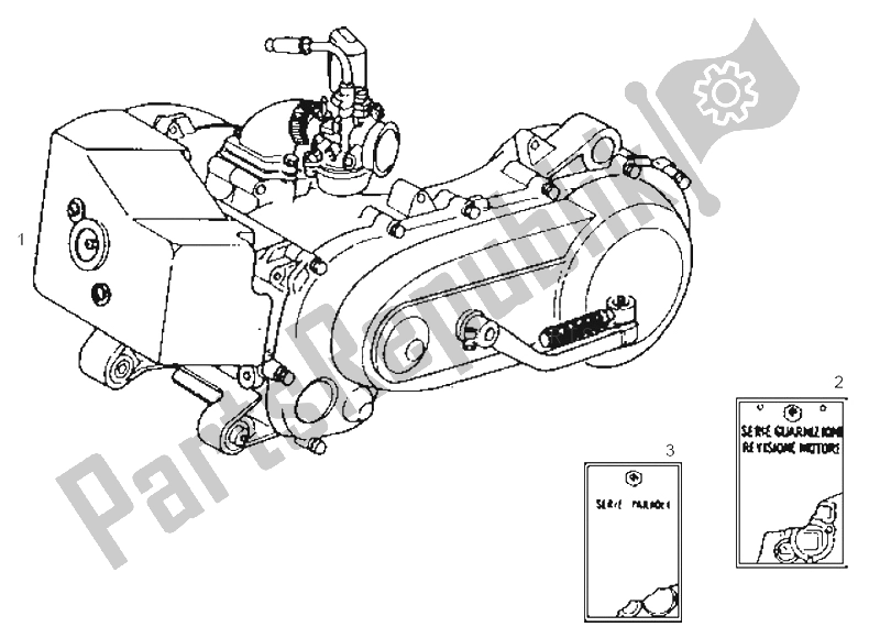 Tutte le parti per il Motore del Derbi Atlantis Bullet 1A Edicion 50 2003