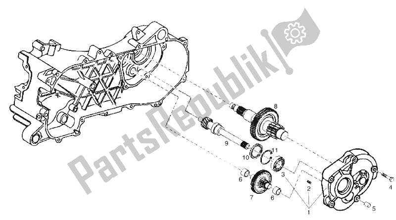 Toutes les pièces pour le Boîte De Transfert Avec Avance du Derbi GP1 50 CC Open E2 2 VER 2006