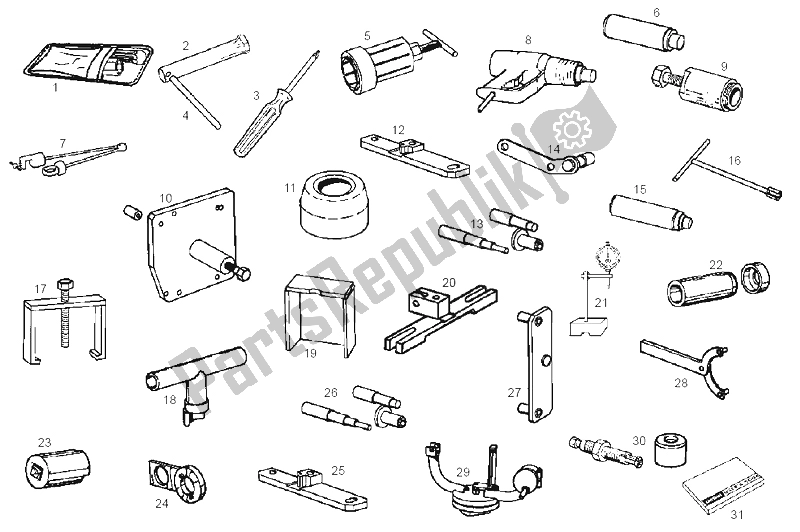 All parts for the Accessories of the Derbi Atlantis TWO Chic E2 3A ED 50 2005