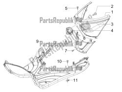 Central cover - Footrests