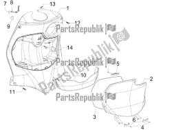 Front glove-box - Knee-guard panel